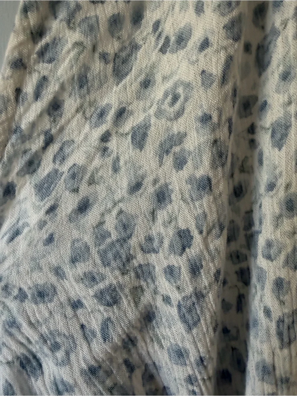Abercrombie & Fitch Light Blue Floral Smocked Midi Dress